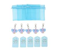 HEEPDD Regalo per baby shower, portachiavi in silicone, regalo per doccia, in organza, carino per feste a tema (tipo B)