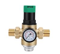 HEEPDD Regolatore di Pressione Dell'acqua Regolabile con Manometro, Valvola con Filtro Integrato e Maniglia Ergonomica for, Rimorchio, Barca, Giardino (DN20)