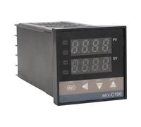 HEEPDD Regolatore di Temperatura PID, Custodia in Plastica Resistente, relè A Stato Solido da 40 A, Termocoppia K, Ideale per Applicazioni di Produzione di Birra e Riscaldamento Componenti di