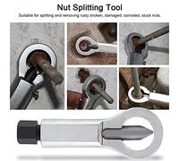 HEEPDD Remover a Vite Splitter di Dadi Universali, Cracker di Dadi Pesanti, Alta Durezza e Durata Lunga, Facile da Usare, 1 Anno, Design Pratico, Adatto Alla Scissione e (#1)