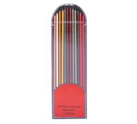 HEEPDD Ricariche di Mine Colorate per Matite di Grafite, 24 Pezzi 2mm Mine Colorate per Carpentiere Resistenti All'acqua con a Cassetto per la Lavorazione del Legno, Costruzioni e