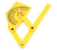 HEEPDD Righello Angolare Goniometro in Plastica da 180 Gradi, Strumento di Misurazione Regolabile per Progetti di Lavorazione del Legno e Carpenteria Righello Angolare Goniometro in Plastica da 180