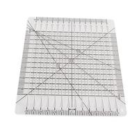 HEEPDD Righello con Taglio a Forma Affascinante, con Scala Precisa per Applicazioni di Quilting, Cucito e Cucitura Affascinante Righello con Taglio a Forma, Acrilico Trasparente per Ricamo Cucito