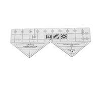 HEEPDD Righello da Cucito a 90 Gradi, Struttura in Acrilico Trasparente, Misurazione Semplice e Scenari Scorrevoli per Quilting e Sartoria