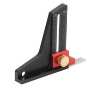 HEEPDD Righello di Misurazione della profondità in Lega in Lega di Alluminio per Tavolo Segale per la Lavorazione del Legno, 0 50 Mm Range di Misurazione per Tavolo Segale per la Lavorazione del