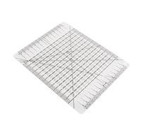 HEEPDD Righello per Quilting Dalla Forma Affascinante Righello per Quilting in Acrilico Trasparente con Linee di Griglia Nere per un Taglio Preciso del Tessuto 10 X 8 Pollici Dimensioni Compatte