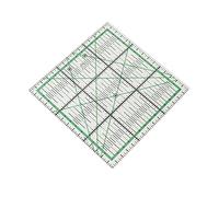 HEEPDD Righello per Trapuntatura in Acrilico, Righelli con Griglia Antiscivolo con Scala Precisa Verde, per Cucire Tessuti Patchwork, Tagliare Modelli, Realizzare Righello per Trapuntatura in