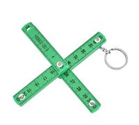HEEPDD Righello Pieghevole in Plastica, Materiale ABS Resistente, Strumento di Misurazione Portatile per Progetti di Carpenteria e Fai da Te, Lunghezza 50 Cm (GREEN)