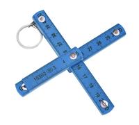 HEEPDD Righello Pieghevole, Materiale ABS, Design Compatto, Strumento di Misurazione da 50 Cm per Progetti di Falegnameria e Lavori di Piastrellatura (BLUE)