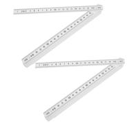 HEEPDD Righello Pieghevole, Metro Pieghevole da 2 M per Lavorazione del Legno, Carpenteria, Progetti Fai da Te Righello, Materiale ABS Leggero, Giardinaggio