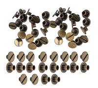 HEEPDD Rivet di Libri da 30 Pezzi in Bronzo, 4 Mm X 9,5 Mm, Rivetti di Cuoio in Ottone Nan (#3)