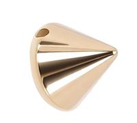 HEEPDD Rivetti a Punta in Plastica Fai da Te Punk Borchie in Metallo per Abbigliamento Borse Artigianato con Superficie Elettrolitica per Accessori in Pelle da Cucire 200 Pezzi Borchie a Cono a (GOLD)