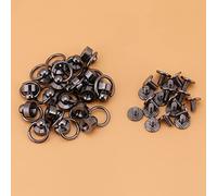 HEEPDD Rivetti a Testa Tonda, Materiale Ottone 20 Pezzi Rivetti Doppi 8mm per Borse e Cinture per Cellulare Fai da Te (#3)