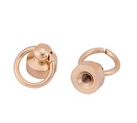 HEEPDD Rivetti a Testa Tonda, Materiale Ottone 20 Pezzi Rivetti Doppi 8mm per Borse e Cinture per Cellulare Fai da Te (#1)