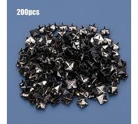 HEEPDD Rivetti da 200 Pezzi, Borchie in Metallo da 9 Mm, Punto Rosso Sul Fondo Verde per la Decorazione di Abiti e Borse in Pelle (#6)