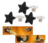 HEEPDD Rivetto a Forma di Stella, Metallo Decorativo per Ossidazione Ad Alta Temperatura con Placcatura Lucida per l'uso di Scarpe da Abbigliamento, Strumento di Rivettatura per Set di Perni da 20