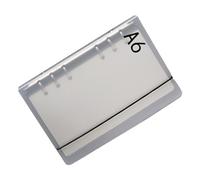 HEEPDD Robusto Organizer Multiforo in PP Pagine a Fogli Sciolti Sicure Copertina Trasparente Opaca per Rilegatura, Design Multiforo Satinato in PP Opaco per Pagine a Fogli Sciolti, Agenda di Viaggi