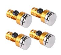 HEEPDD Robusto Supporto Magnetico per Corpo, Facile Installazione in Alluminio per Auto RC Elettrica SCX10 1:10, Accessorio Leggero 4 Pezzi, Adatto per gli Appassionati di Auto RC (YELLOW)