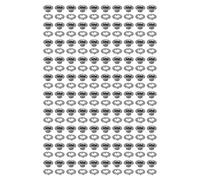 HEEPDD Rondella di Veglia da 100 Pezzi, Facile Installazione Occhielli Metallici Durevoli per le Lavatrici per le Vera in Tessuto in Tessuto in Tessuto in Tessuto di Riparazione di (GRAY)