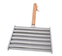 HEEPDD Rullo per Hot Dog Alla Griglia, Hot Dog Cotti Uniformemente, Acciaio Inossidabile di Livello Commerciale, 5 capacità, per Barbecue all'aperto, Campeggio, Picnic