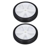 HEEPDD Ruota per Compressore d'aria Set di Ruote per Compressore d'aria Ruota per ', Set di Ruote per ' 2 Pezzi Accessorio Pratico per ' in Gomma Plastica 6 Pollici per la Sostituzione