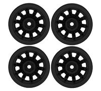 HEEPDD Ruote Beadlock 1.9, Set di Pneumatici e Ruote e Cerchi Beadlock Stabili, Esagonale da 12 Mm, per Auto Cingolate Axial SCX10 1/10 RC .9, Materiale in Nylon, Modello NAN Leggero (Black)