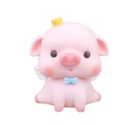 HEEPDD Salvadanaio a Forma di Cartone Animato Simpatico Ornamento per Risparmiare in Vinile Piccolo Strumento Portatile per Risparmiare Denaro per Ragazze e Bambini (1089-6 Grande maiale carino con