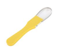 HEEPDD Sarchiatore per Braccialetti, Attrezzo Manuale con Cerchio in Ferro con Manico in Plastica, Perfetto per attività di Giardinaggio e Diserbo (Yellow)