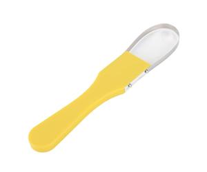 HEEPDD Sarchiatore per Braccialetti, Attrezzo Manuale con Cerchio in Ferro con Manico in Plastica, Perfetto per attività di Giardinaggio e Diserbo (Yellow)
