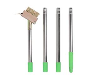 HEEPDD Sarchiatore per Fessure con 3 Aste di Prolunga Strumento Manuale per Diserbo per Fessure Gancio per Diserbo con Manico Regolabile per la Pulizia del Marciapiede in Pietra del