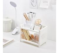 HEEPDD Scaffale da Scrivania, Scaffale Multistrato in Plastica per Casa, Ufficio, Dormitorio e Bagno, Soluzione Salvaspazio per Riporre Libri e Articoli di Cancelleria