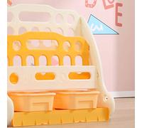 HEEPDD Scaffale per Foto per Bambini, Struttura in Plastica, Grande capacità con Design Colorato per l'organizzazione di Libri per Bambini, Ideale per l'uso nella Scuola Materna 54x60,5x32,5 Cm (3