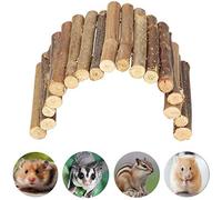 HEEPDD Scala per criceti, Ponte Giocattolo Masticare in Legno nascondersi Criceto casa nascondente Bridge Arrampicata per Ratto Riccio Topo arboricolo Coniglio Nano Fu