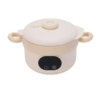 HEEPDD Scaldavivande Elettrico Portatile per Bambini Dai 3 Ai 7 anni. Contenitore per il Pranzo Personale, Mantiene il Cibo Caldo Senza Fuoriuscite, Ideale per Viaggi, Lavoro, Scuola, (Color crema)