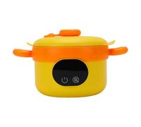 HEEPDD Scaldavivande Elettrico Portatile per Bambini Dai 3 Ai 7 anni. Contenitore per il Pranzo Personale, Mantiene il Cibo Caldo Senza Fuoriuscite, Ideale per Viaggi, Lavoro, Scuola, (giallo arancio)