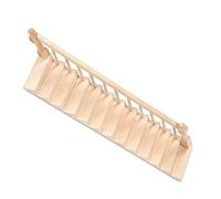 HEEPDD Scale per Casa delle Bambole, Scala in Miniatura Fai-da-te in Materiale di Betulla, Graziosi Mobili per Casa delle Bambole in Scala 1/12 per la Creazione di Decorazioni Quotidiane (bracciolo