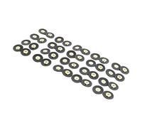 HEEPDD Scap Magnetico in Pelle, 20 Set di Tinspuli a Bottone Magnetico a Colori Dorati Snap da 14 Mm in Pelle Magnetica Snap Magnetica per Cucitura Artigianale Nan (BLACK)