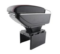 HEEPDD Scatola Bracciolo Console Centrale Universale per Auto, Organizer Portaoggetti per Braccioli Regolabili in Altezza con Porta di Ricarica USB per la Maggior Parte dei Veicoli Scatola Bracciolo