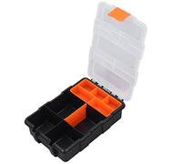 HEEPDD Scatola dei Ricambi, Organizer per la Classificazione in PVC per Accessori Hardware, Doppio Strato, Copertura Trasparente per Strumenti e Ricambi Hardware Domestico