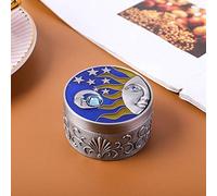 HEEPDD Scatola di Stoccaggio di Gioielli, Organizzatore di Gioielli per Piccoli Creativa Retro retrò Scatola di Stoccaggio Vintage Artigianato Ornamento per la Collana Anello Orecchino Nan (Bordo