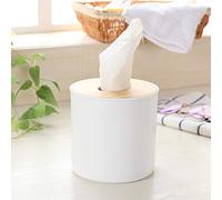 HEEPDD Scatola per Fazzoletti in Plastica, Supporto, Organizer per Fazzoletti Dal Design Moderno per Soggiorno, Camera da Letto, Ufficio, Scatola per in Plastica per Auto, Copertura in Legno