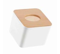 HEEPDD Scatola per Fazzoletti in Plastica, Supporto, Organizer per Fazzoletti Dal Design Moderno per Soggiorno, Camera da Letto, Ufficio, Scatola per in Plastica per Auto, Copertura in Legno