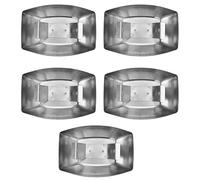 HEEPDD Scatola per Olio per Cappa da da 5 Pezzi, Tazza di Raccolta dell'Olio Regolabile in Acciaio Inossidabile, Comodo Accessorio da per Tutti i Modelli, Componenti di Elettrodomestici Facili da