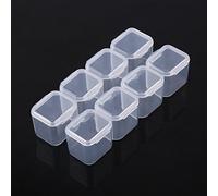 HEEPDD Scatola Porta Medicinali Regolabile in Plastica Trasparente con 28 Scomparti, con Coperchio per Organizzare Pillole e Gioielli, Leggera e Compatta per Organizzare Pillole e Gioielli, Leggera e