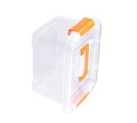 HEEPDD Scatola Portaoggetti in Plastica Trasparente, Contenitore con Chiusura Portatile con Coperchio Sicuro per Organizzare Giocattoli, Vestiti, Snack per Uso Domestico (plastica 2)