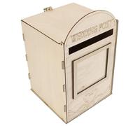 HEEPDD Scatole Decorative Scatola della Carta per Matrimoni in Legno, Scatola del Supporto per Busta per Busta Fai -da -Te Box per la Laurea per Il Matrimonio Festa della Festa della Doccia per