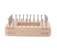 HEEPDD Scheda a Maglieria Quadrata con Materiale in Legno Ad Alta Durezza - Ideale per, Calze e Fasce per la Testa (Dimensioni ridotte (21x17cm / 8.3x6.7in))
