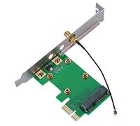 HEEPDD Scheda Riser PCIE Express Adattatore Wireless Riservato per Antenna Affidabile per Mini Schede SSD/WLAN DOS // /Mac Compatibile 4,8 Pollici Altezza