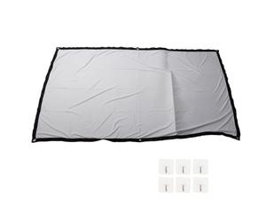 HEEPDD Schermo per Proiettore, Schermo per Proiettore Portatile, Resistente alle Rughe 16: 9 Leggero, Angolo di Visione Ampio 160 Gradi, Flessibile per Proiettore LCD per Home Theater (72 Pollici)