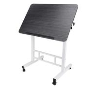 HEEPDD Scrivania Mobile in Piedi, Tavolo Pieghevole Regolabile in Altezza in Metallo MDF per Studio Ergonomico Artigianale di Home Office da 23,62 a 31,50 Pollici (#2)